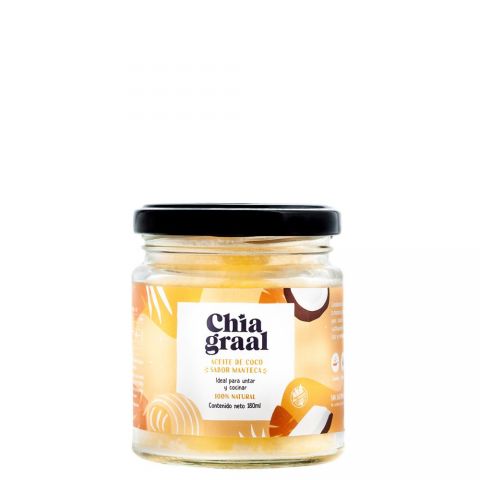 Aceite De Coco Sabor Manteca Chia Graal x 180ml