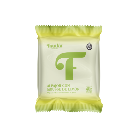 Alfajor con mousse de Limón Sin Tacc x 40 Gr (Franks)