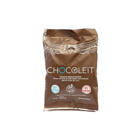 Alfajor de Chocolate Negro C/Stevia Sin Tacc x 50 Gr (Chocoleit)
