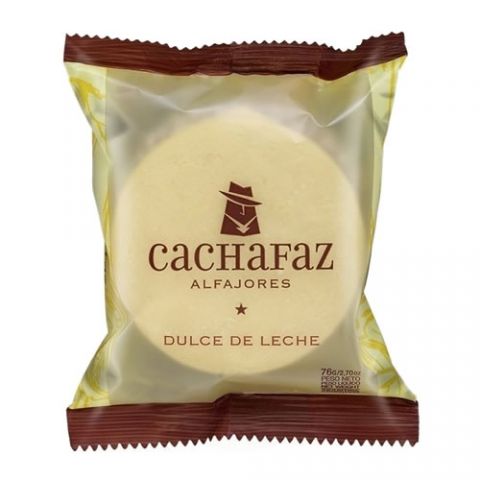 Alfajor de Maicena relleno con Dulce de Leche x 76 Gr (Cachafaz)