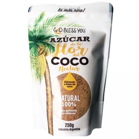 Azúcar de La Flor de Coco God Bless You x 250gr
