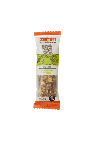 Barra de Cereal Manzana y Chia Sin Tacc Zafran x 28gr