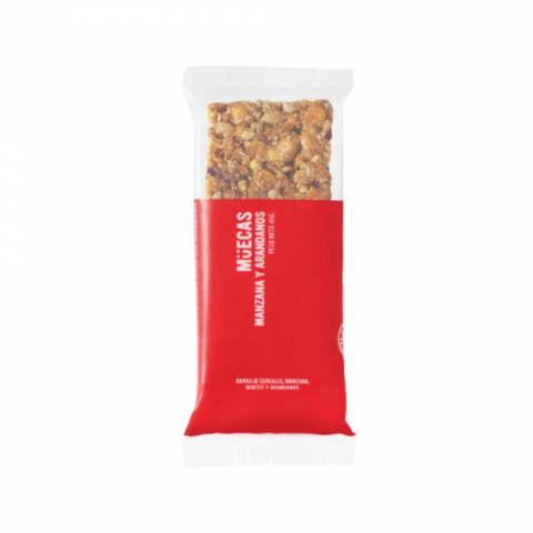 Barrita De Cereal - Manzana Nueces y Arándanos - x 50 Gr (Muecas)