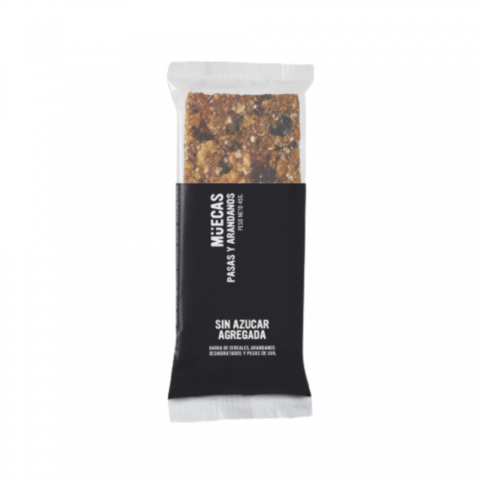 Barrita De Cereal - Pasas y Arándanos Sin Azúcar - x 50 Gr (Muecas)