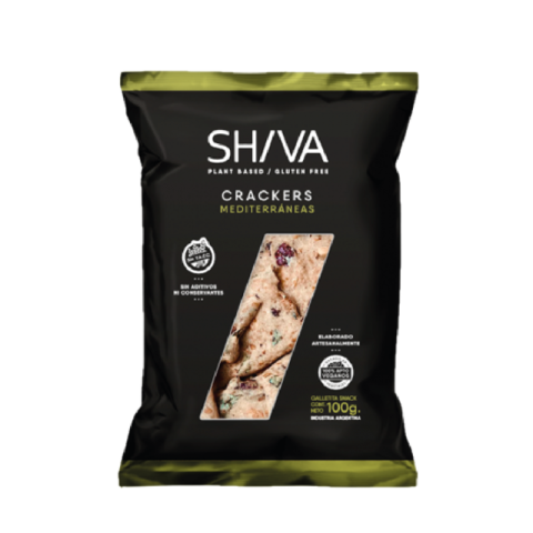 Crackers Mediterráneas Veganas y Sin Tacc Shiva x 100gr