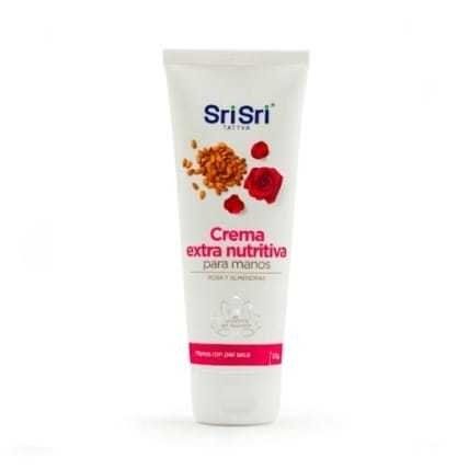 Crema para manos con Rosas y Almendras Sri Sri x 100gr