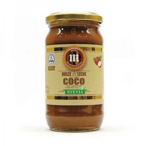 Dulce de leche con coco sin azúcar agregada con Stevia x 400 Gr (Doña Magdalena)