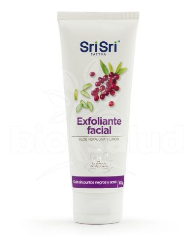 Exfoliante Facial Con Aloe Uva Y Limón x 100 Gr (Sri Sri)