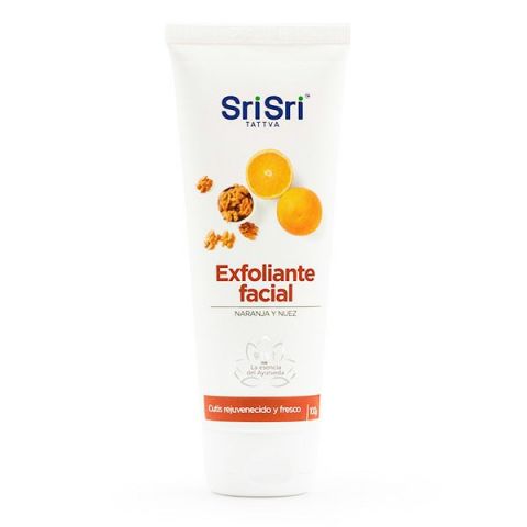 Exfoliante Facial Con Nuez y Extractos de Naranja Sri Sri x 100gr