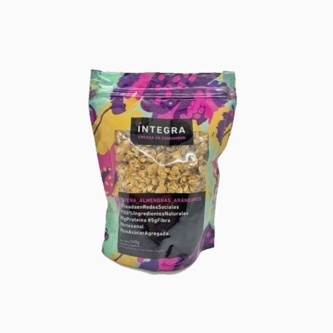 Granola de Avena Almendras y Arándanos x 350 Gr (Integra)