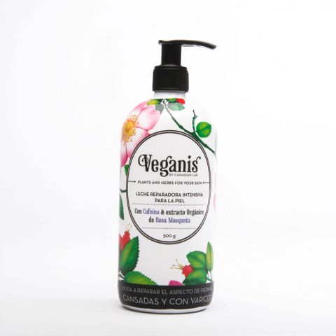 Leche Ultra Reafirmante con Coffee Berry Nectarine y Extracto Orgánico Oliva Veganis x 500gr