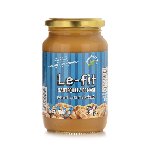 Mantequilla de Maní Sabor Dulce C/stevia x 380 Gr (Le-Fit)
