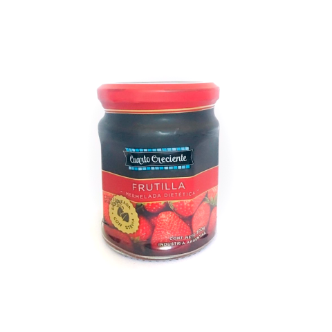 Mermelada de Frutilla con Stevia x 300 Gr (Cuarto Creciente)
