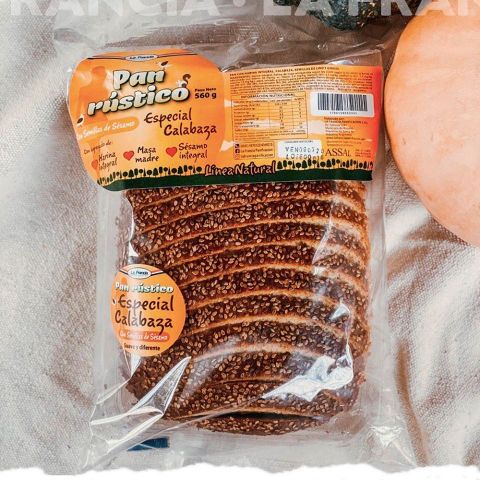 Pan Rustico Especial de Calabaza x 560 Gr (La Francia)