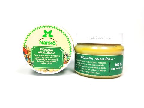 Pomada Analgésica a base de Cannabis Orgánico Nanko x 50gr