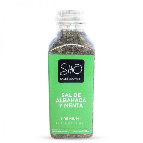 Sal de Albahaca y Menta Premium x 160 Gr (Shio)