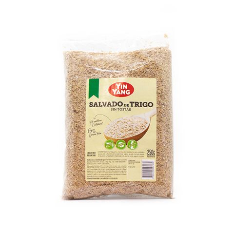 Salvado de Trigo sin Tostar x 250 Gr (Yin Yang)