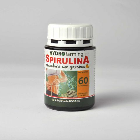 Spirulina Hydrofarming Reductora con Garcinia x 60 comprimidos (Bogado)