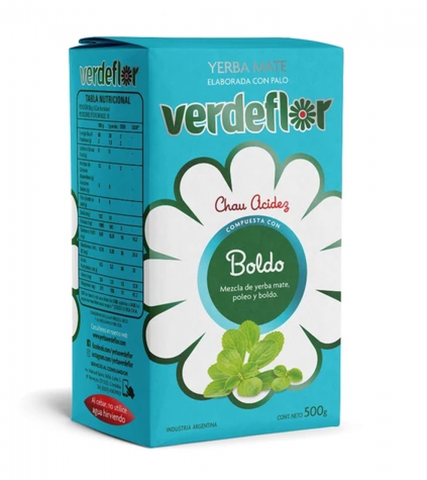 Yerba Mate Sabor Boldo x 500 Gr (Verdeflor)